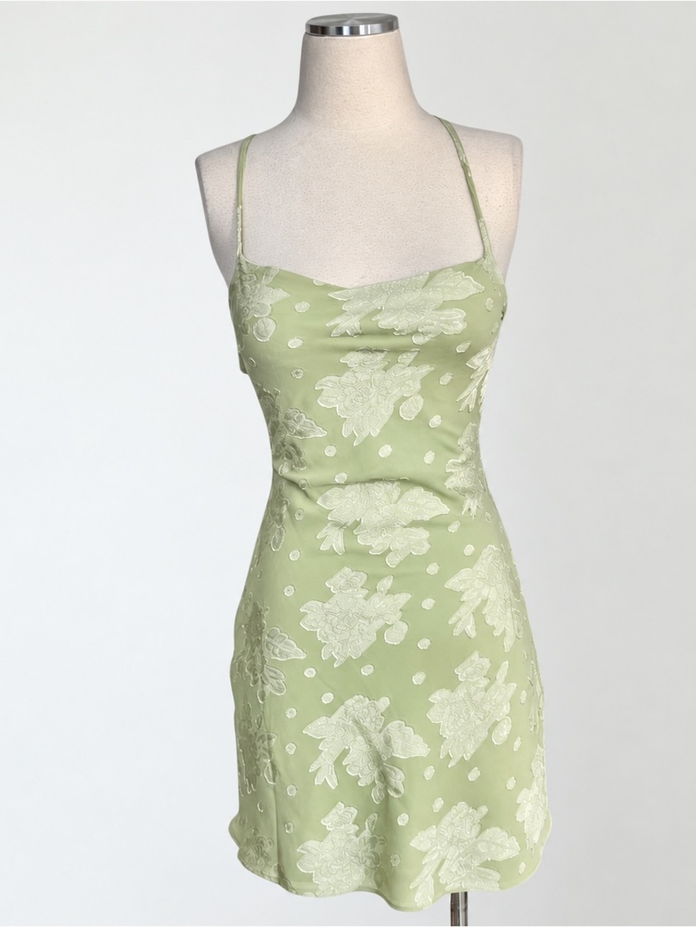 VRG Girl Floral Mini Dress with Strappy Back